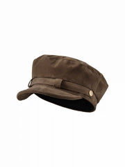 FAUX SUEDE BERET HAT