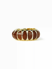 MARBLE TEXTURED CURVE BANGLE BRACELET