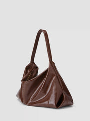 RECTANGULAR FAUX LEATHER TOTE BAG