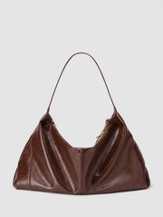 RECTANGULAR FAUX LEATHER TOTE BAG