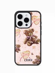 BEAR & BOWKNOT & HEART BREAD PHONE CASE