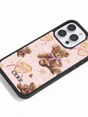 BEAR & BOWKNOT & HEART BREAD PHONE CASE