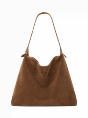 FAUX SUEDE TOTE BAG