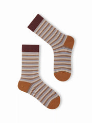 3 PAIRS STRIPED CREW SOCKS SET
