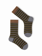 3 PAIRS STRIPED CREW SOCKS SET