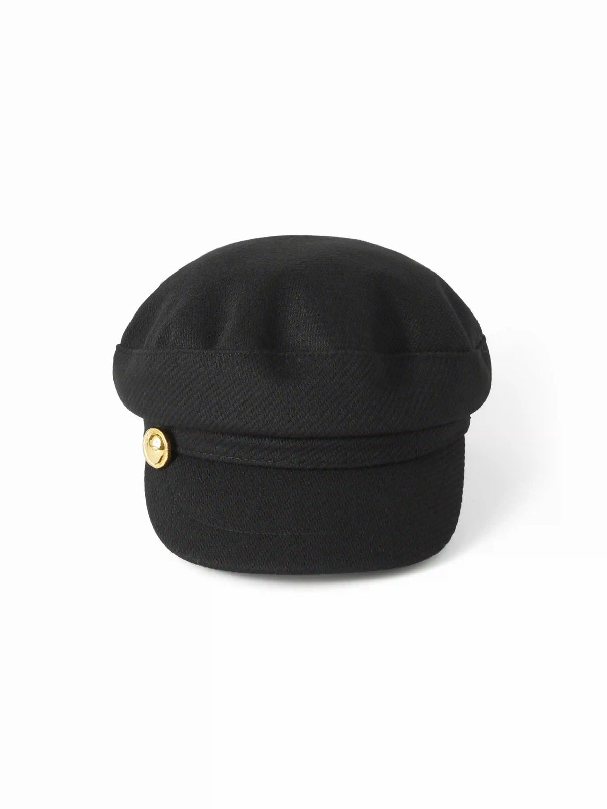 BUCKLE DECOR TWEED BERET HAT