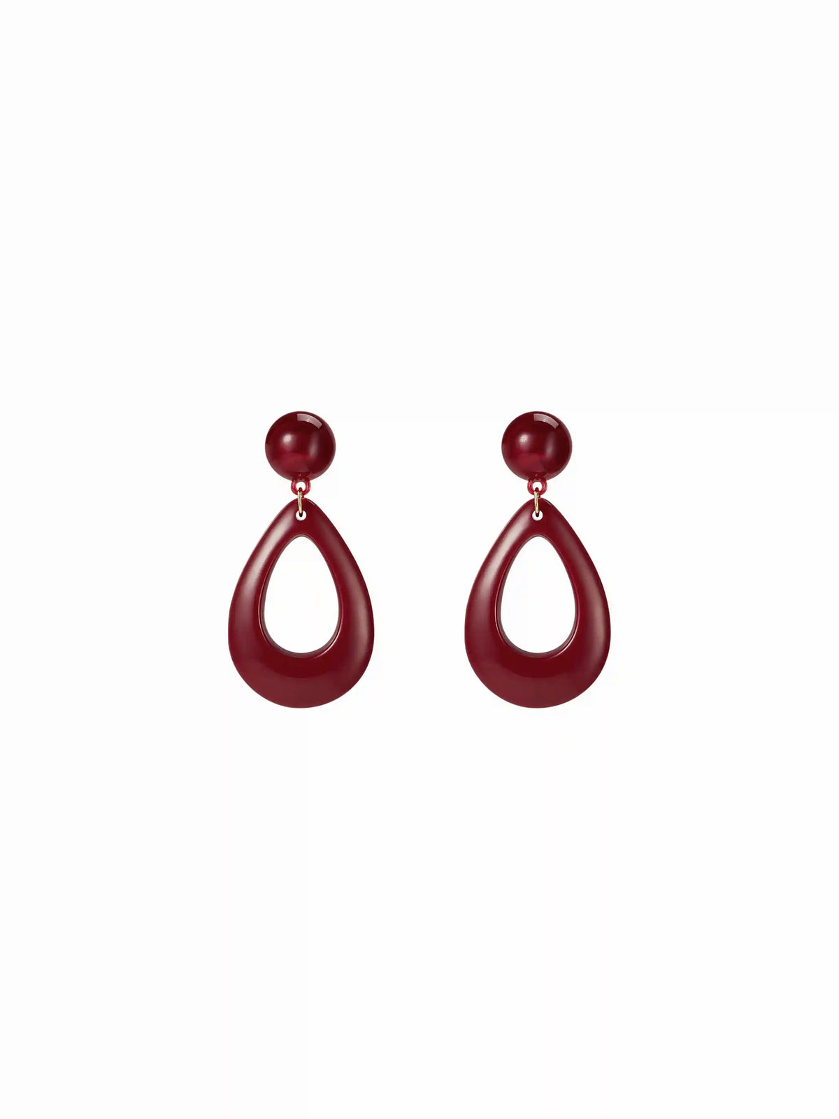 RESIN WATER DROP EARRINGS