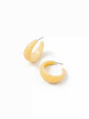 C-SHAPED HOOP EARRINGS