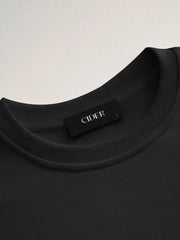 Cotton-blend Rock Rabbit Graphic Round Neckline Oversized Sweatshirt