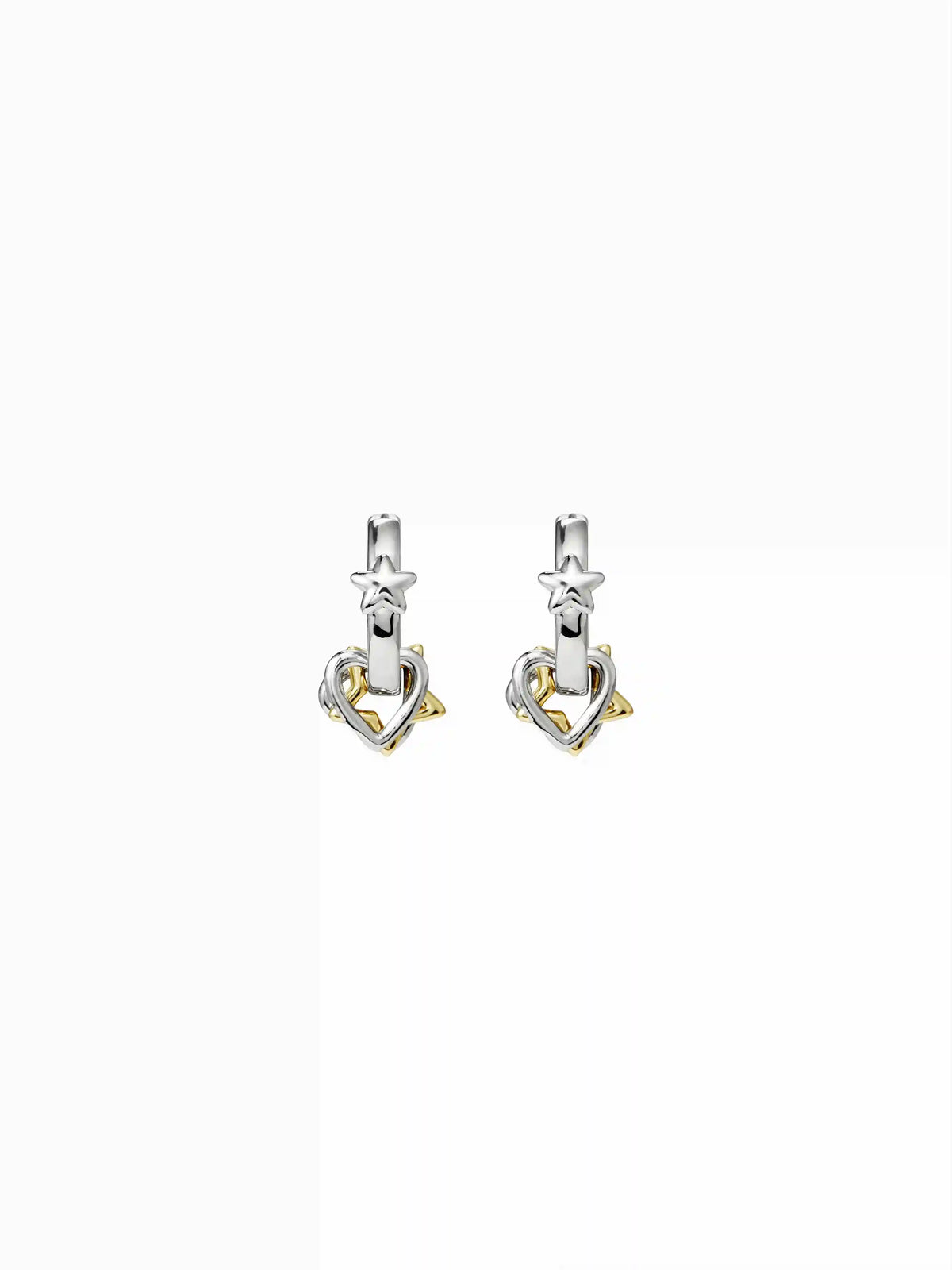 STAR & HEART HOOP EARRINGS