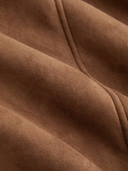 Two Way Faux Shearling Funnel Neck Oversized Jacket