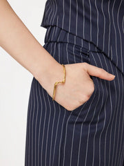 IRREGULAR WAVE BANGLE BRACELET