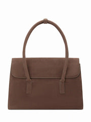 FAUX SUEDE SHOULDER BAG