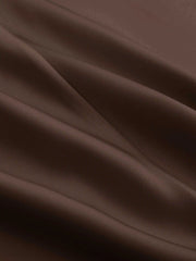 Satin Mid Rise Ruffle Bias Maxi Skirt