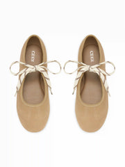 ROUND TOE LACE-UP MARY JANE SNEAKERS