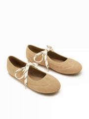 ROUND TOE LACE-UP MARY JANE SNEAKERS