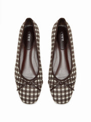 BOWKNOT GINGHAM MARY JANES