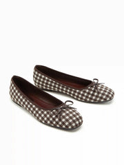 BOWKNOT GINGHAM MARY JANES