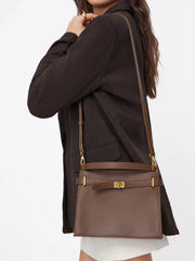 BELTED RECTANGLE CROSSBODY BAG & HANDBAG & BACKPACK