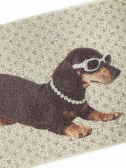 DACHSHUND PATTERN DOOR MAT