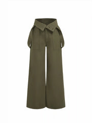 Denim Button Oversized Wide Leg Overall