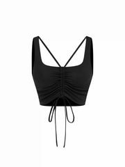 Scoop Neckline Solid With Removable Padding Active Bra