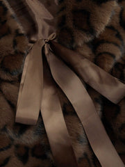 LEOPARD PRINT FUZZY SHAWL