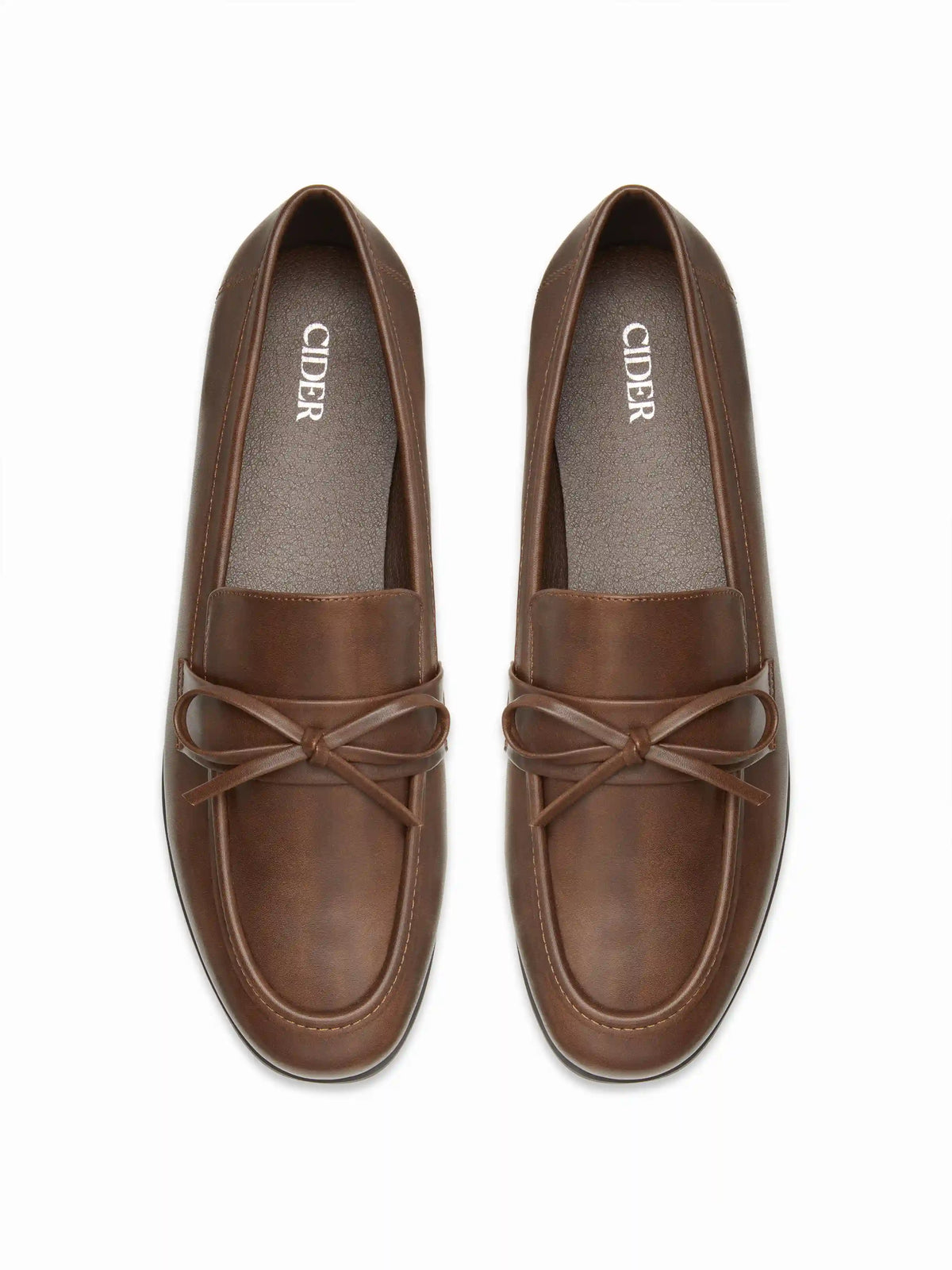 DISTRESSED BOWKNOT DECOR LOAFERS