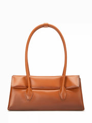 FAUX LEATHER SHOULDER BAG
