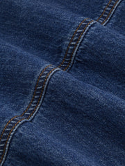 Cider Denim Low Rise Button Maxi Skirt