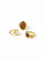 GEMSTONE RINGS SET