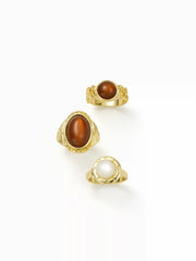 GEMSTONE RINGS SET
