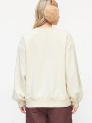 APRÈS Ski Club Embroidery Terry Graphic Oversized Sweatshirt
