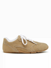 FAUX SUEDE LACE-UP SNEAKERS