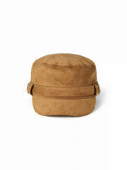 FAUX SUEDE BERET HAT
