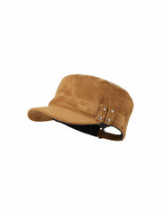 FAUX SUEDE BERET HAT