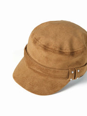 FAUX SUEDE BERET HAT