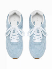 FAUX SUEDE LACE-UP SNEAKERS
