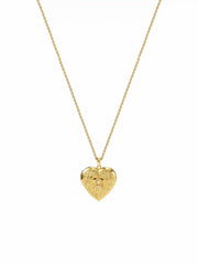 HAERT SHAPED LETTERS PENDANT NECKLACE