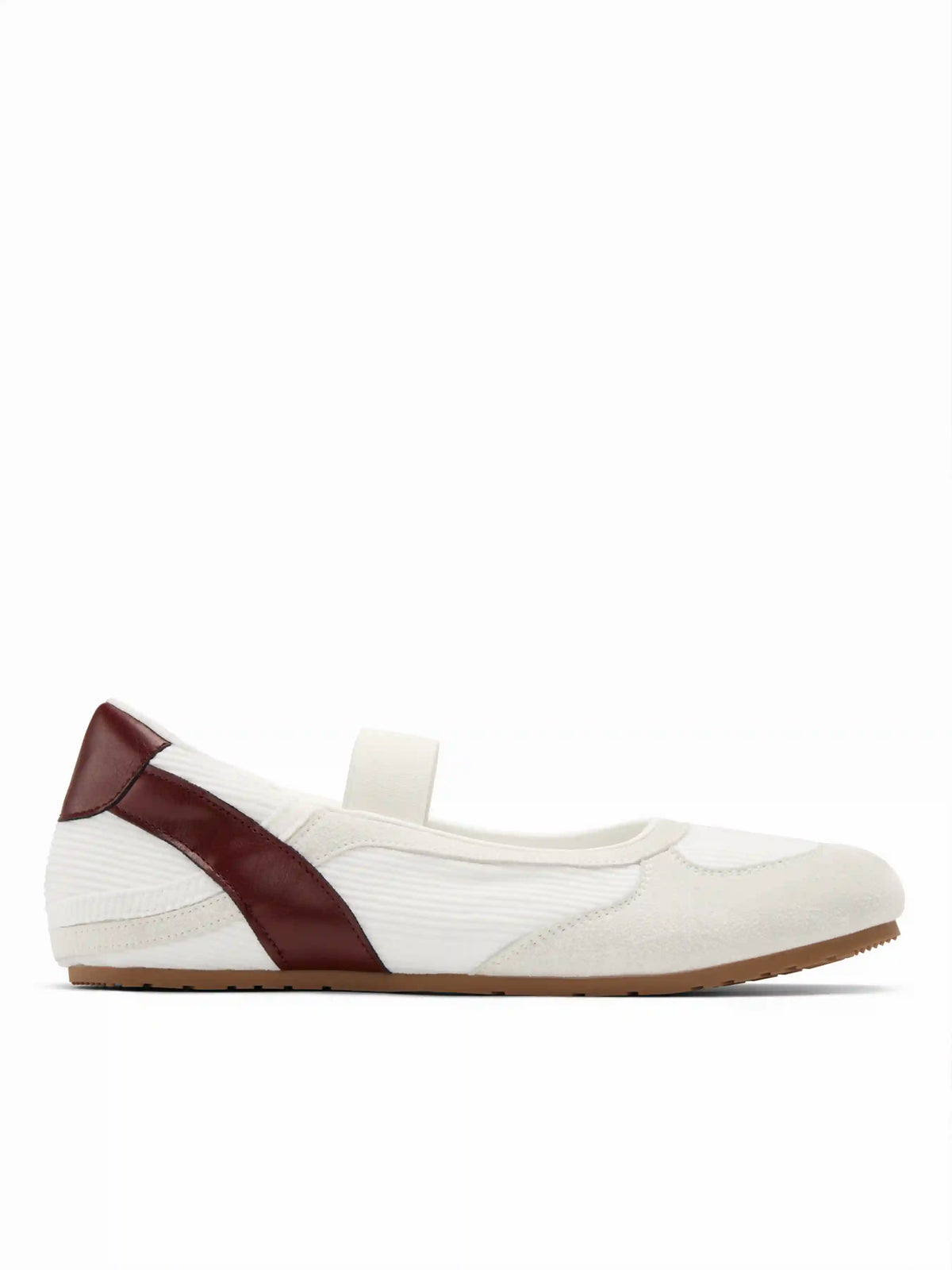TWO-TONE FAUX SUEDE MARY JANE SNEAKERS