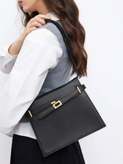 BELTED RECTANGLE CROSSBODY SHOULDER BAG
