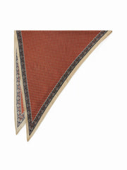 POLKA DOT FAUX SILK SCARF