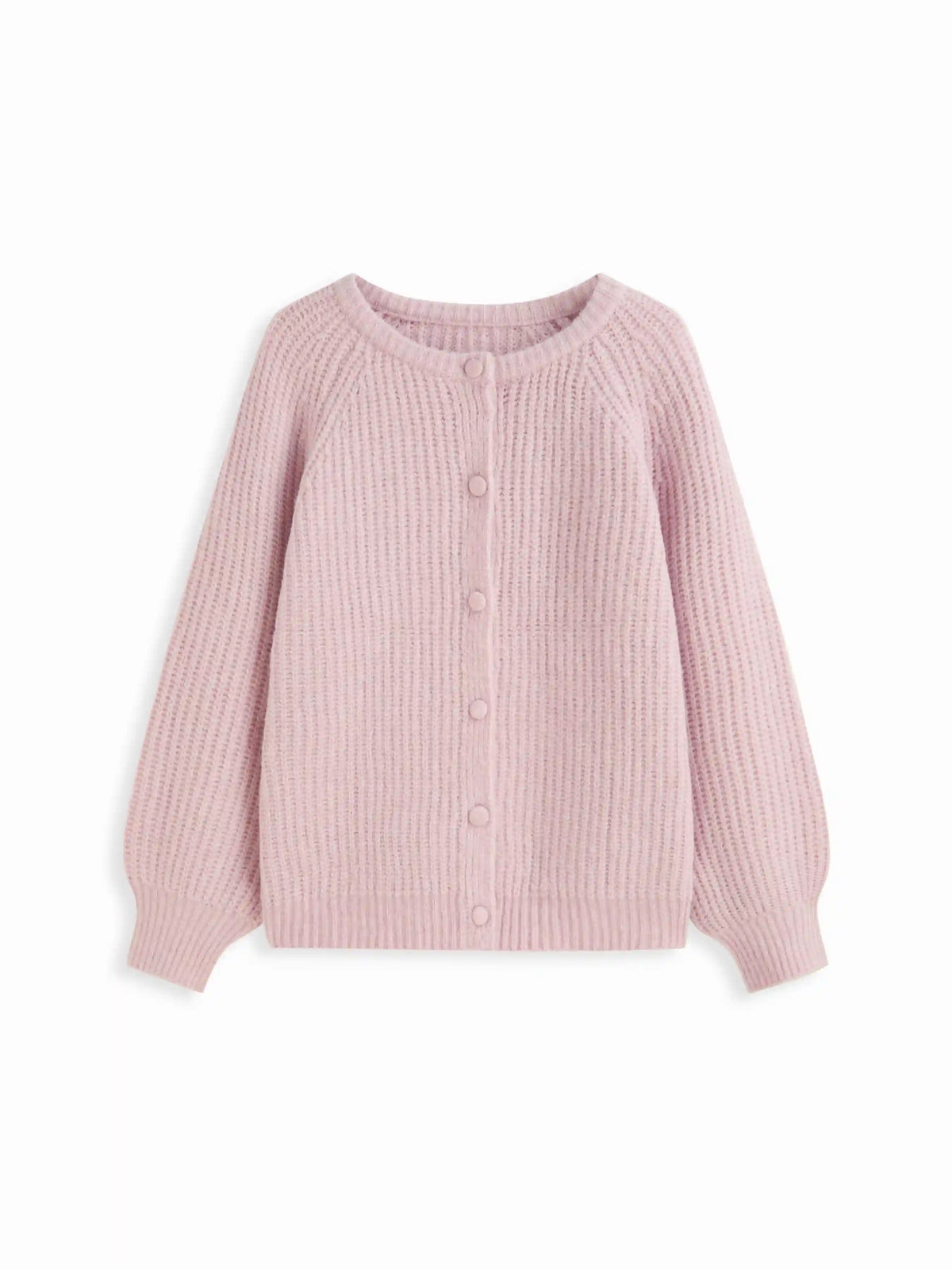 Oversized Lantern Sleeve Wool-blend Knit Cardigan Curve & Plus
