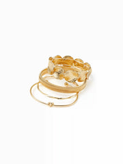 4 PCS GEOMETRIC BRACELETS SET