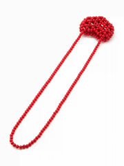 HEART BEADED MINI CROSSBODY BAG