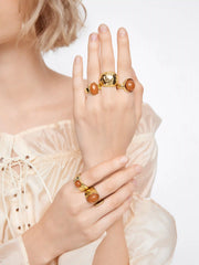 5 PCS RESIN RINGS SET