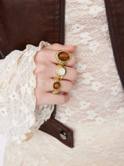 GEMSTONE RINGS SET