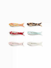 6 PCS FISH HAIR CLIP SET