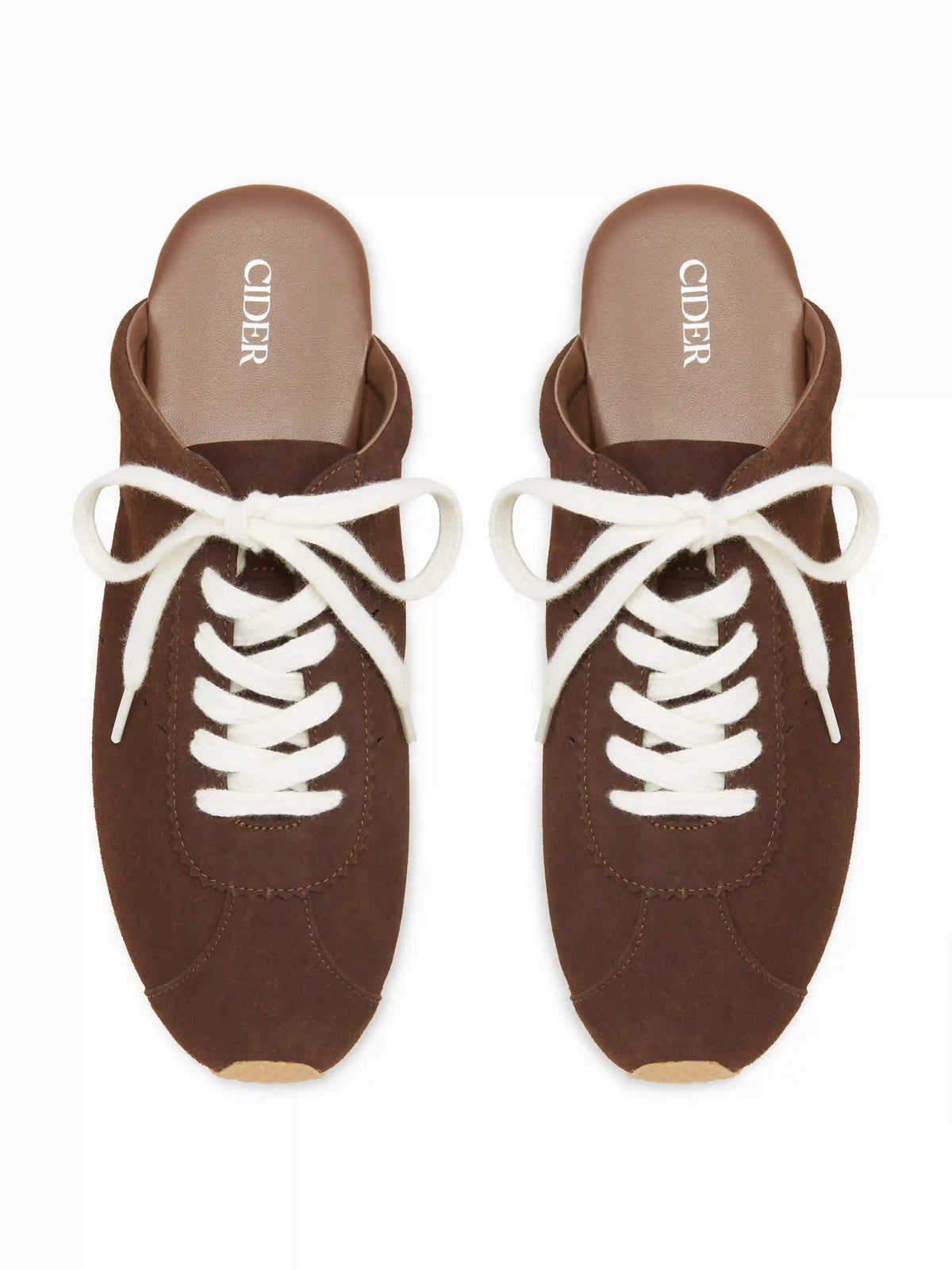LACE-UP ROUND TOE MULE SNEAKERS