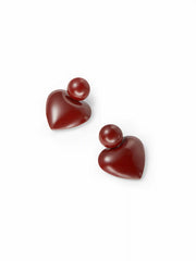 HEART SHAPED STUD EARRINGS